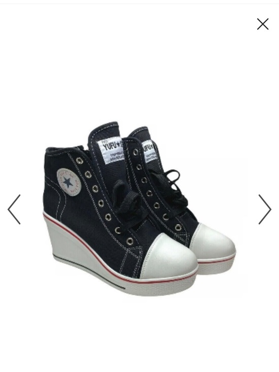 Max Star Yugu Shoes - Max Star Women's 8 Sneakers Wedge Heel Ankle Boots Black